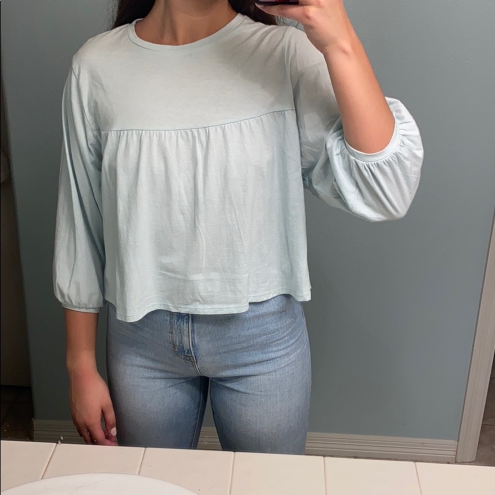 Mint blue urban outfitters top